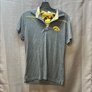 Iowa Hawkeyes Gray Polo Shirt, golf, casual dress